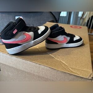 Toddler Nike Court Borough Mid 2 pink/black